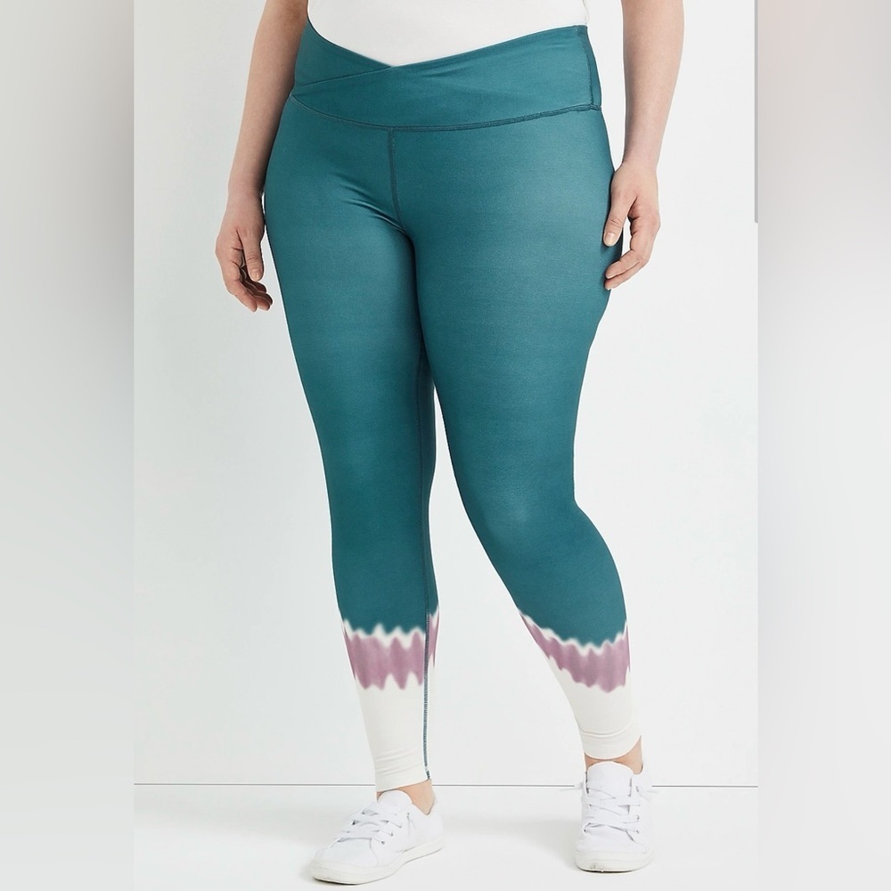 Maurices Plus Size Super High Rise Tie Dye Luxe Crossover Legging 3X